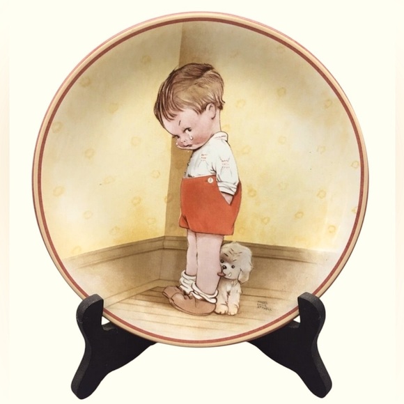 1988 Davenport Collector Plate Thank God For Fido By Mabel Lucie Attwell #6948B - Picture 1 of 5